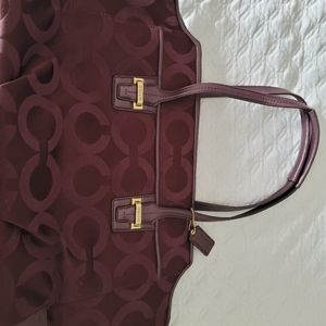 Coach plum purse